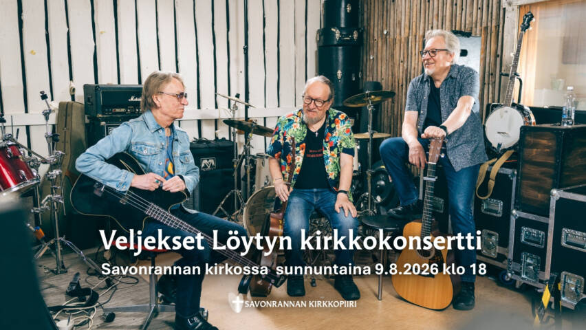 Jaakko Löytty ja veljekset -konsertti Savonrannan kirkossa